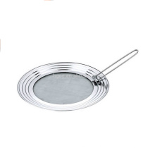 Universal pot lid with strainer and foldable handle